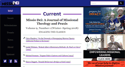 Desktop Screenshot of missiodeijournal.com